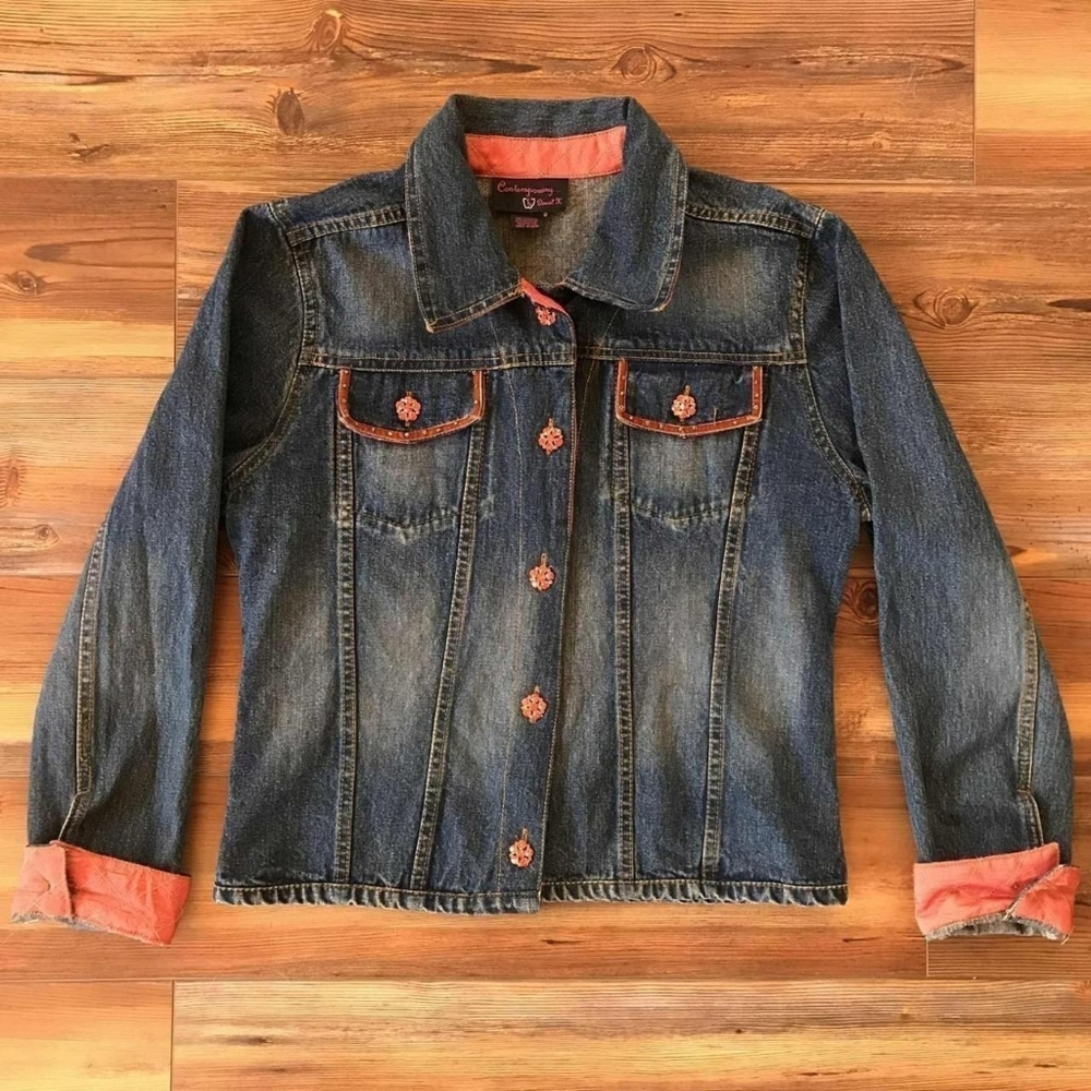 Daniel K Jean Button Down Jacket With Corral Tone… - image 2